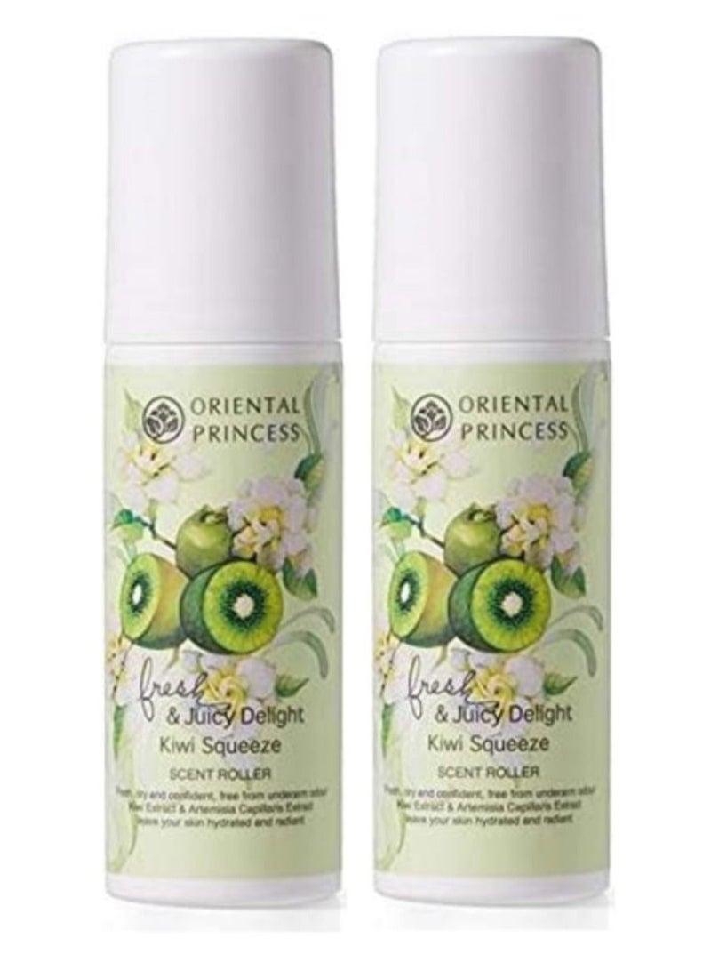 ORIENTAL PRINCESS 2-Piece Fresh and Juicy Delight Kiwi Squeeze Scent Roller - Image 2