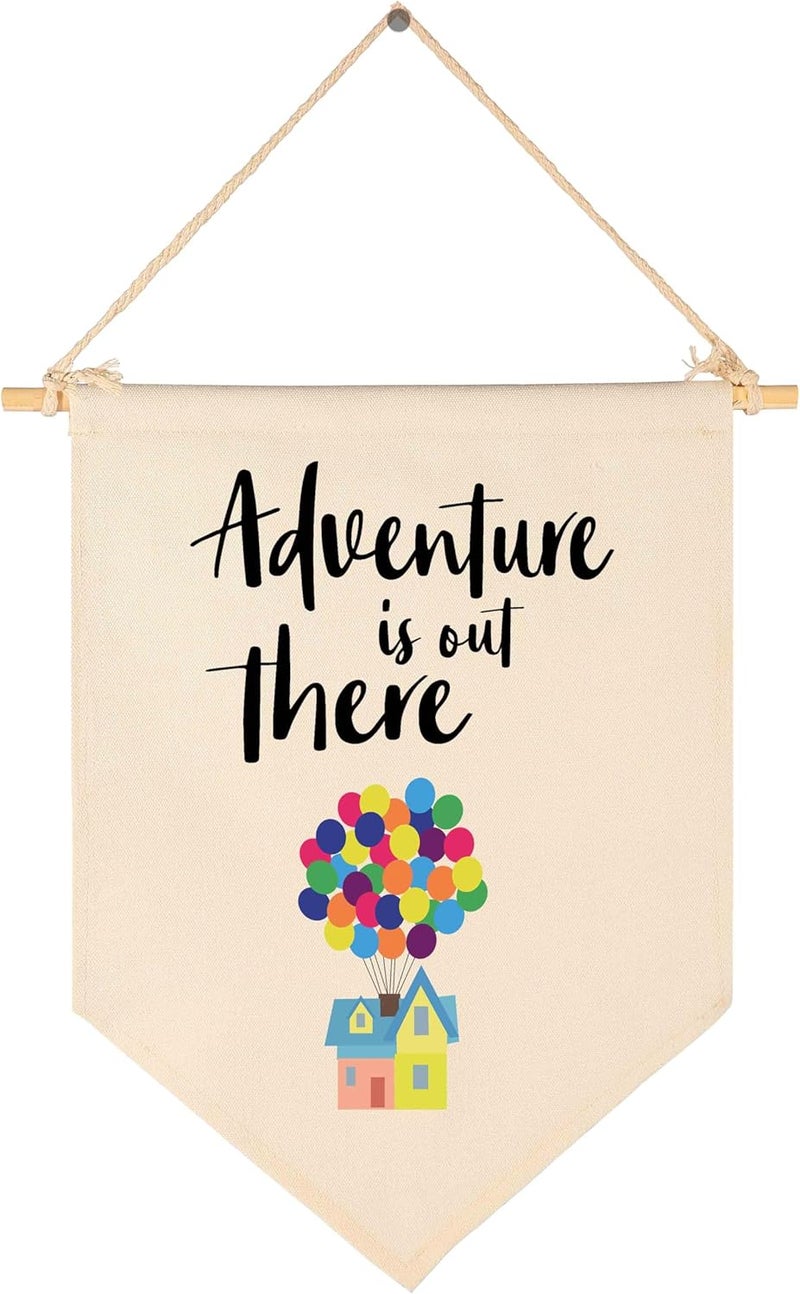 Topthink Adventure Is Out There Canvas Hanging Flag Banner - Image 1