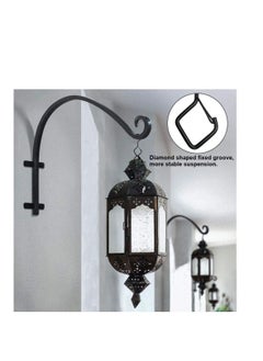 Excefore 15 Pcs S Hooks for Hanging, 4 Inch Metal S Hooks, Heavy Windproof Hooks with Safety Buckles, Suitable for Hanging Plants, Clothes, Kitchen Utensil, Pots and Pans (Black)  - Image 4