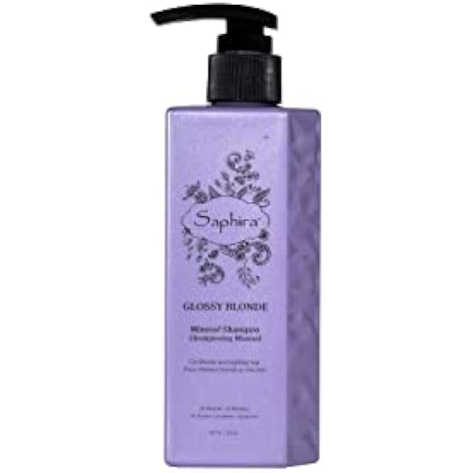 Saphira GLOSSY BLONDE SHAMPOO FOR NATURAL, BLEACHED, AND COLOR-TREATED BLONDE HAIR, SULFATE-FREE, PARABEN-FREE, HEALS, CLEANSES, REPLENISHES AND HYDRATES BLONDE HAIR, 250ML - Image 1