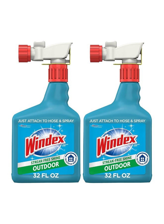 Windex Outdoor Glass & Patio Concentrated Cleaner, 2 ct, 32 fl oz - Image 1