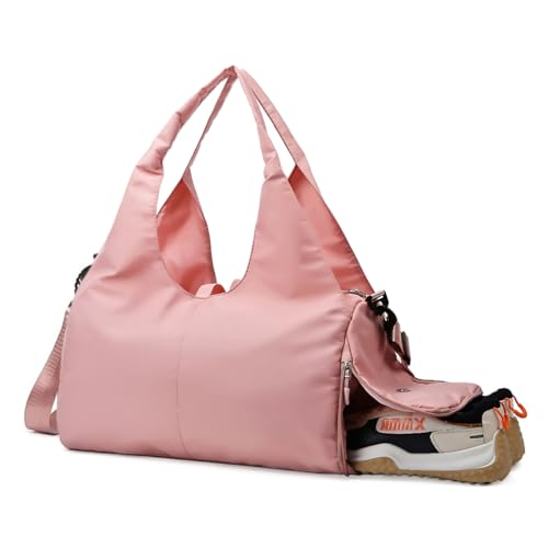 PALAY® Women Satchel Handbag Large Duffle Bag Oxford Cloth Waterproof Fitness Bag with Shoes Compartment Yoga Mat Bag Travel Shoulder Bag - Image 1