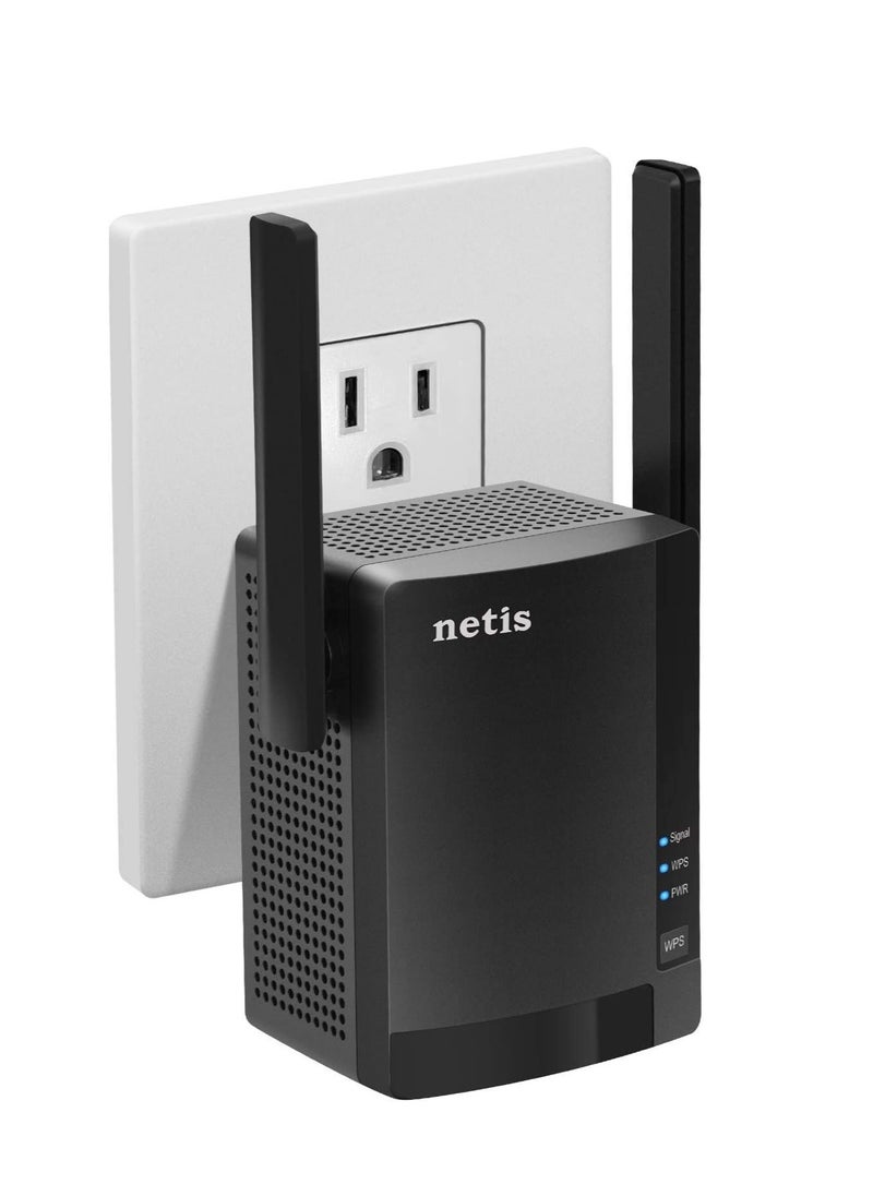 Netis Netis E3 AC1200 Wireless Dual Band Range WiFi Extender with WPS One Button Setup, 2 High Gain Antennas and Wired Expansion Port  - Image 2
