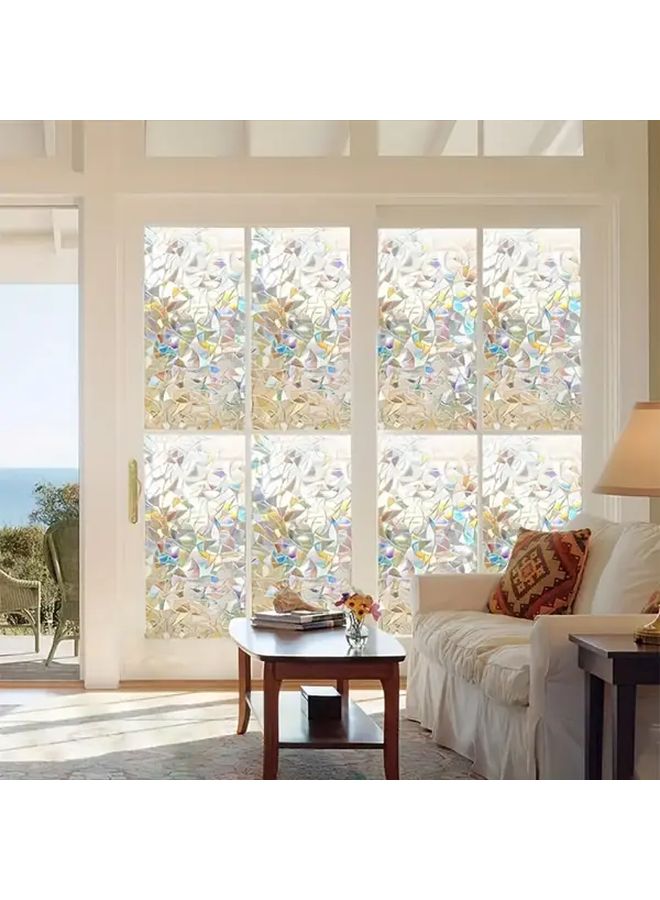1pc Self Adhesive PVC Frosted Window Film Opaque Privacy Cover For Bathroom Shower Glass Doors - Image 4