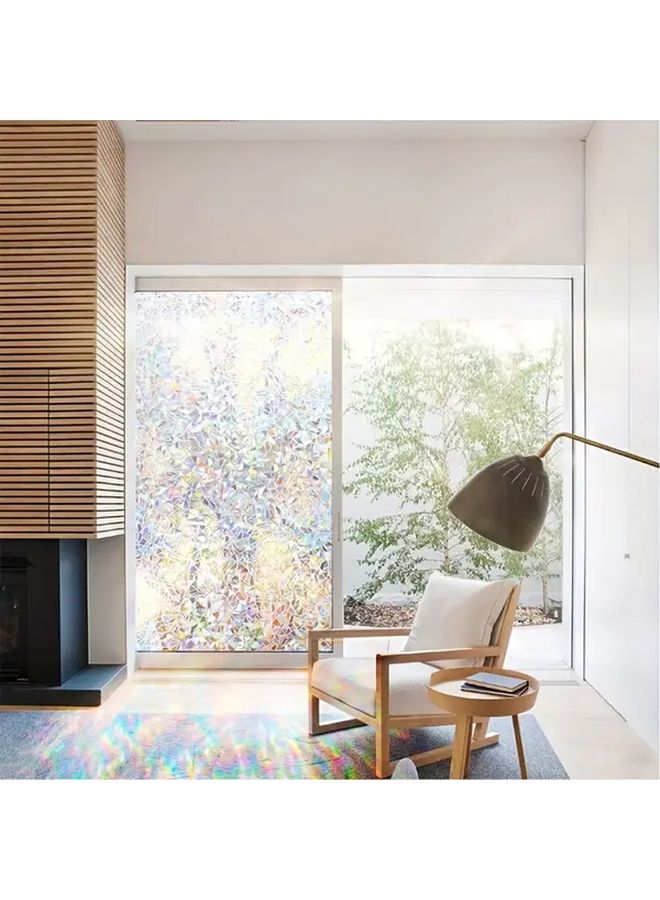 1pc Self Adhesive PVC Frosted Window Film Opaque Privacy Cover For Bathroom Shower Glass Doors - Image 5