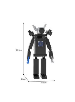 Y&D Skibidi Toilet Man Toy Building Blocks 169 PCS Black Titan Camera Man Toy Ideas Toys Battle Horror Game Model Ideas Toys Gifts for Adult & Kids 