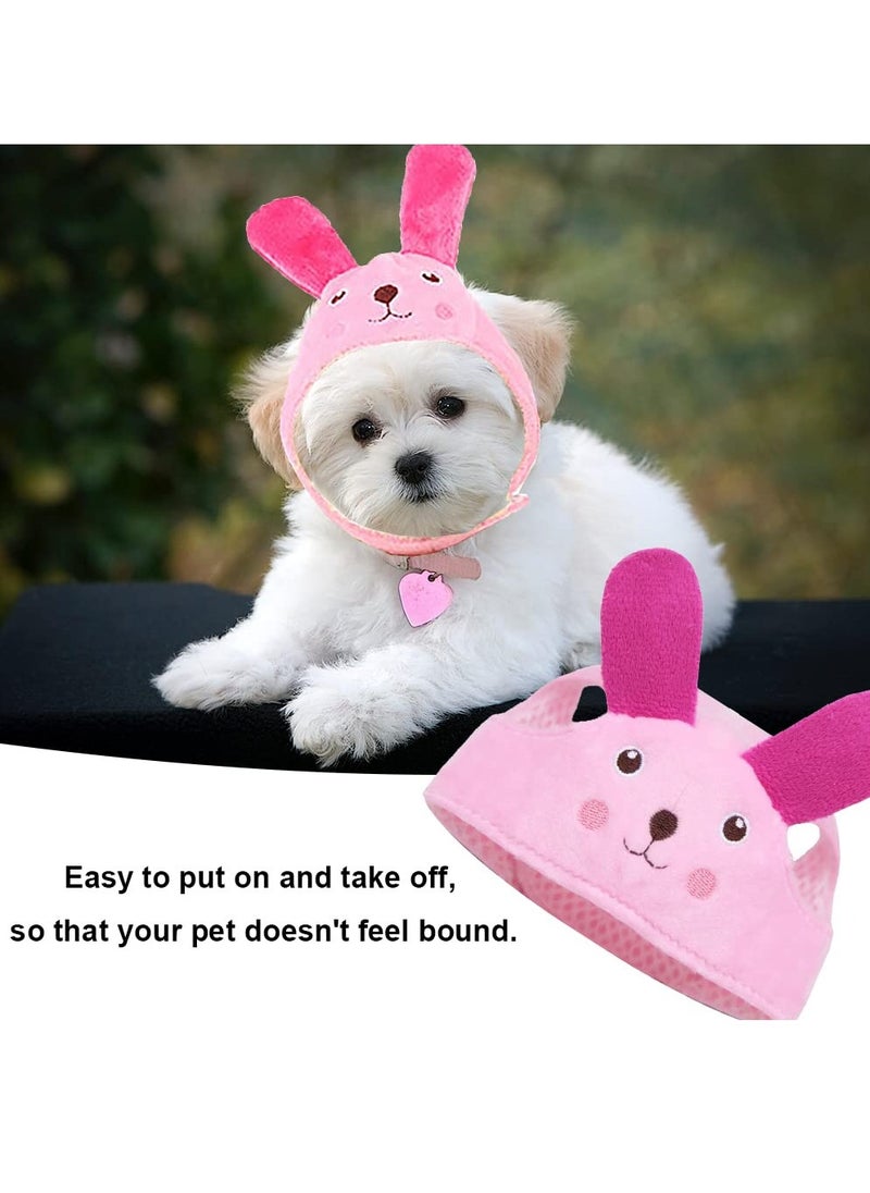 SYOSI - SYOSI Pet Rabbit Ears Hat Cartoon Pet Outfits, lovely Rabbit Ear Hat Rabbit Ears Pet Headband, Breathable Pet Headwear for Cats Small Dogs Daily Party Dress Up - Image 1