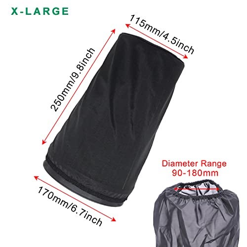 RIAYOOE Car Cone Performance Air Filter Cover Sock Thicker Version Dust-proof Water-proof Protection Cover Universal for High Flow Cold Air Intake Filter - Image 3