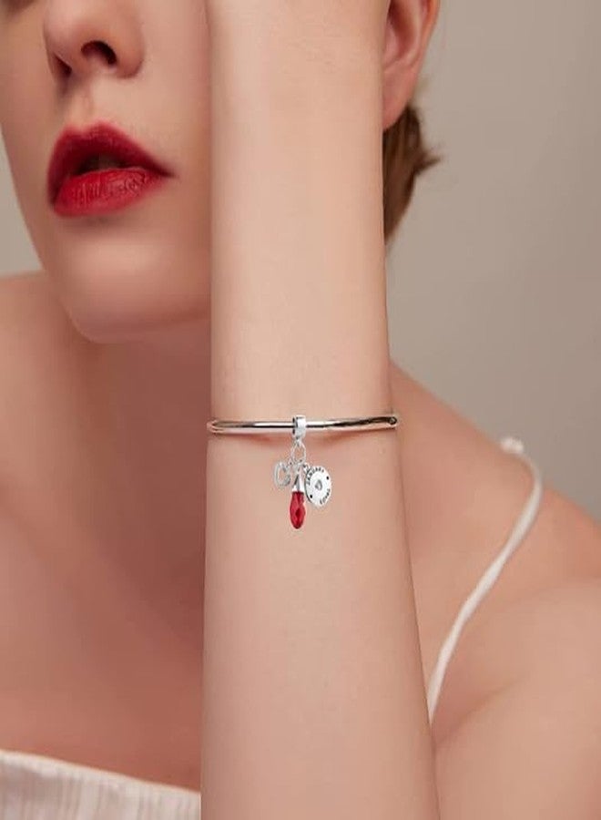 OutstandLong January Birthday Teardrop Birthstone Charms Bead for Pandora Bracelets Necklace - Image 3