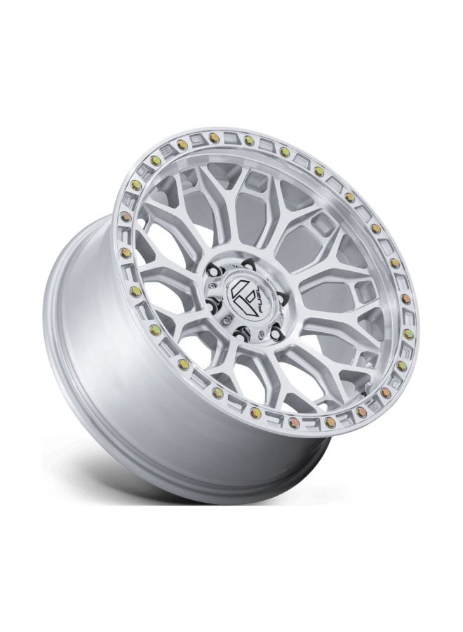 FUEL FC901 TALON 17X9 6X139.7 ET0 CB106.1 GLOSS SILVER MACHINED FACE - Image 2