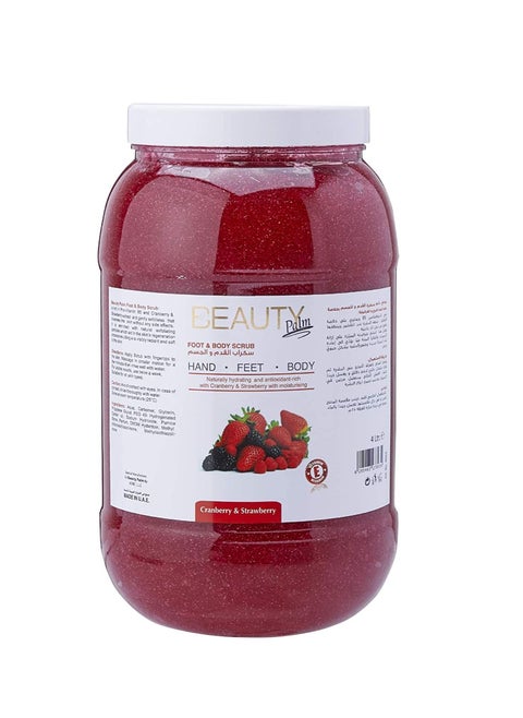 Gel Foot & Body Scrub Cranberry & Strawberry - 1 Gallon