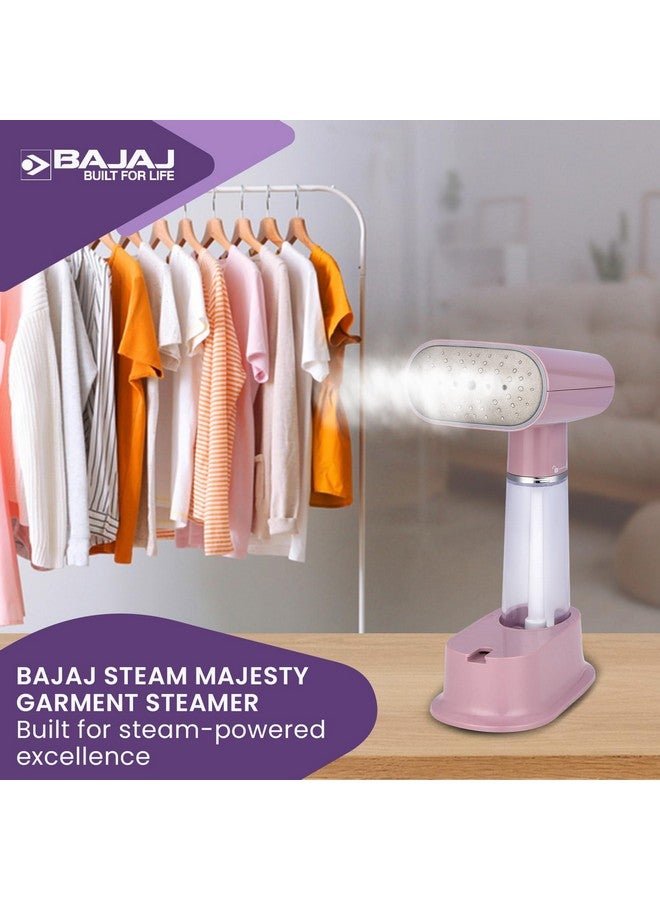 Bajaj Bajaj Steam Majesty 1000 W Garment Steamer Up to 18 G/Min Steam Output | 150 Ml Water Tank | Ceramic Coated Soleplate | 2 Year Warranty | Lilac  - Image 2