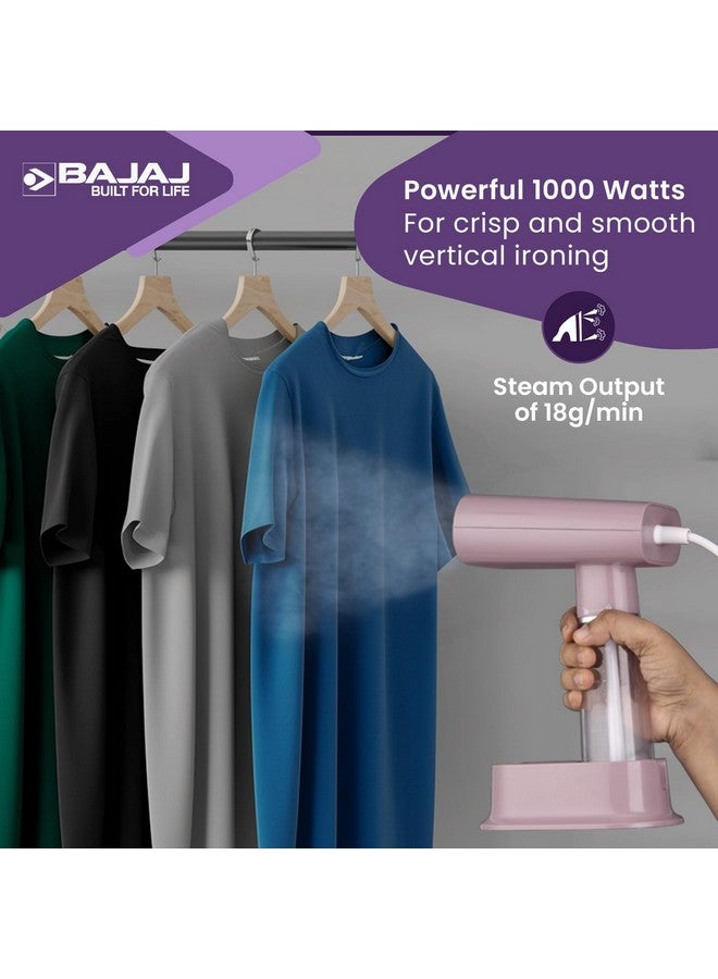 Bajaj Bajaj Steam Majesty 1000 W Garment Steamer Up to 18 G/Min Steam Output | 150 Ml Water Tank | Ceramic Coated Soleplate | 2 Year Warranty | Lilac  - Image 3