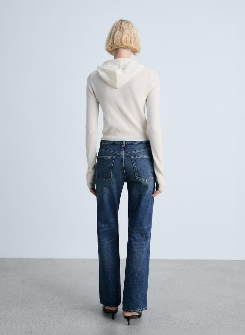 MANGO Miami Medium-Rise Straight-Fit Jeans  - Image 2