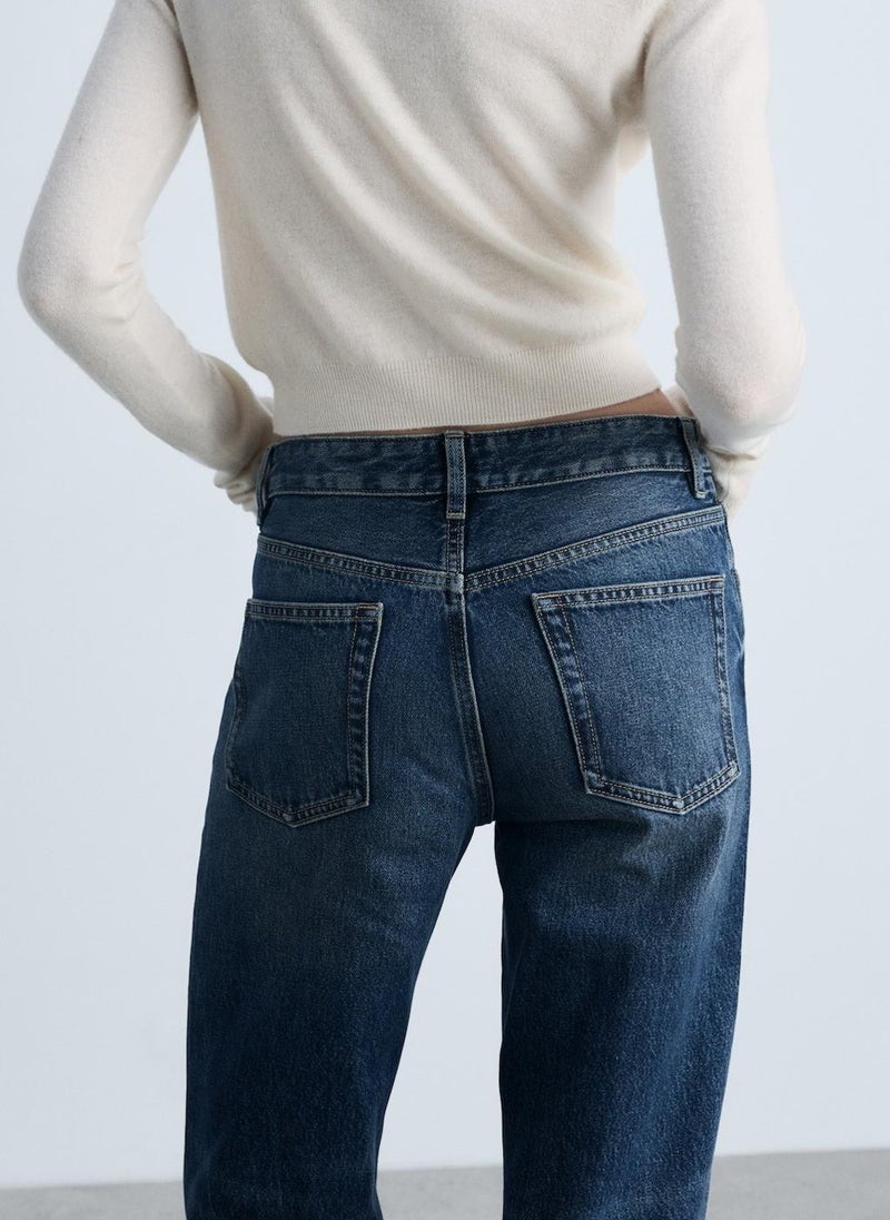 MANGO Miami Medium-Rise Straight-Fit Jeans  - Image 4