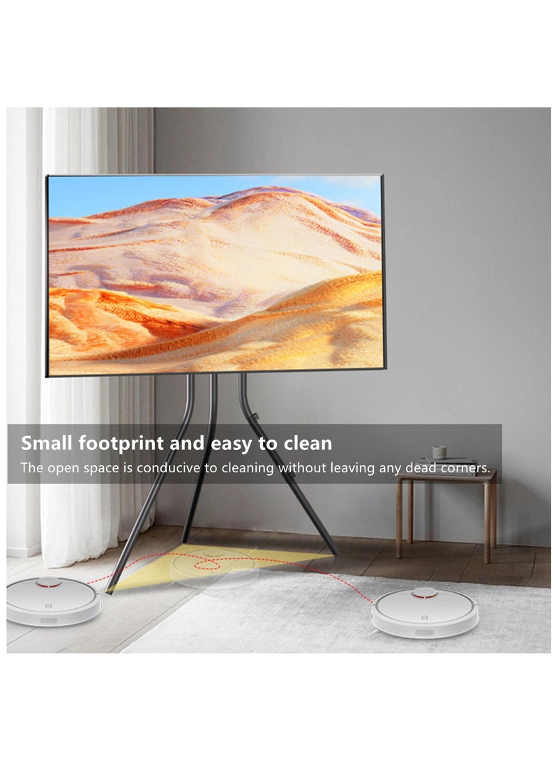 TV Stand,Tripod Base,adjustable heigh,Fits 42-86 inch TV or Monitor,,Suitable for conference rooms,living rooms, bedrooms(black)