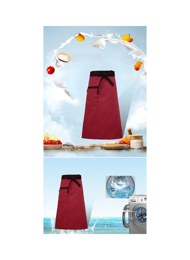 NIBEMINENT Women Kitchen Antifouling Chef Apron for Hotel Restaurant Cooking black One Size - Image 5