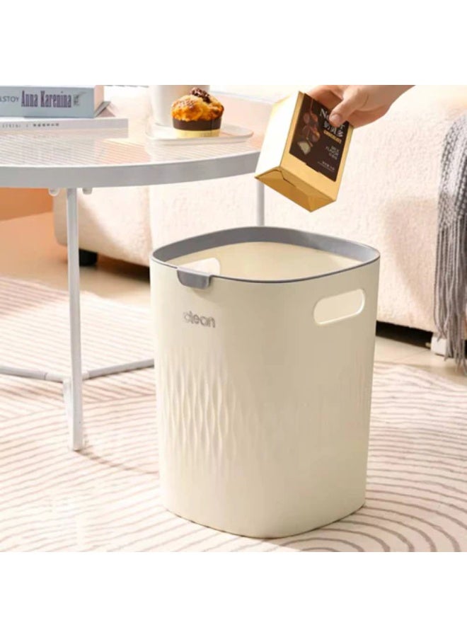 Clean Durable Plastic Trash Basket – Lightweight, Sturdy Waste Bin for Home, Office, or Outdoor Use – Easy to Clean and Portable Garbage Basket - Image 1