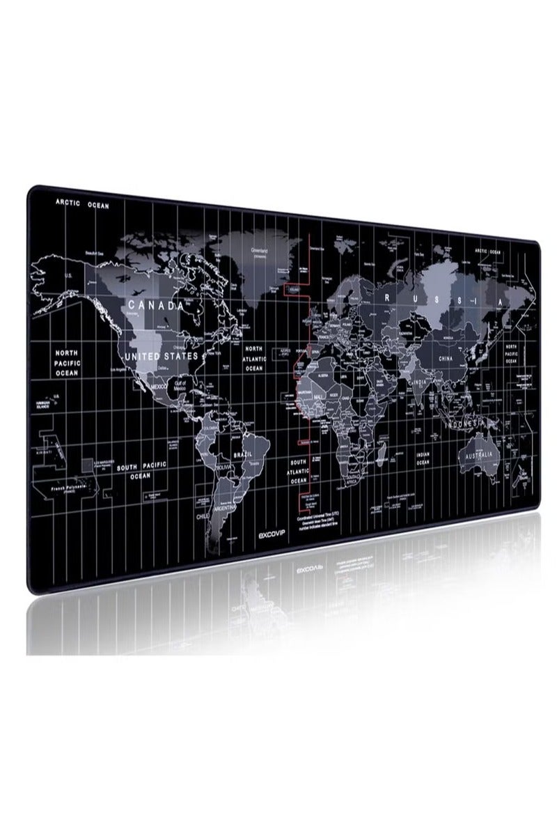 الباندا العملاقة وسادة ماوس كبيرة على شكل خريطة العالم 900*400*3 مم، حصيرة ألعاب الكمبيوتر المحمول، حصيرة مكتب - Image 5