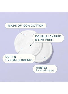 Norsina 3 Packs of Cotton Pads Soft & Gentle 80+20  - Image 3