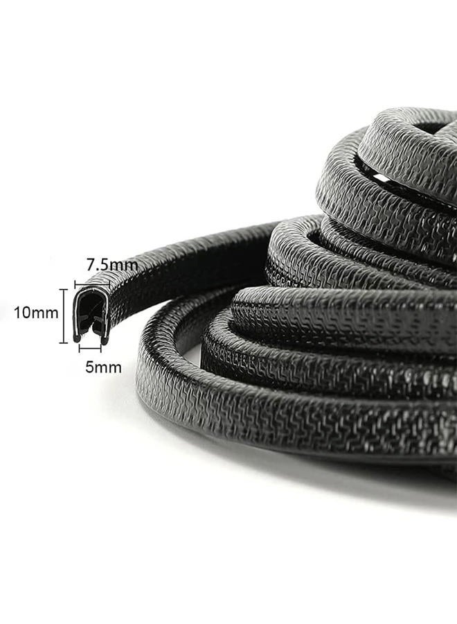 Winunite Car Door Edge Guards, 32.8Ft(10M) No Glue Universal Fit U Shape Rubber Edge Trim Car Door Protector Automotive Door Entry Guard Automotive Trim Car Door Edge Protector for Trucks Sedans SUV - Image 4