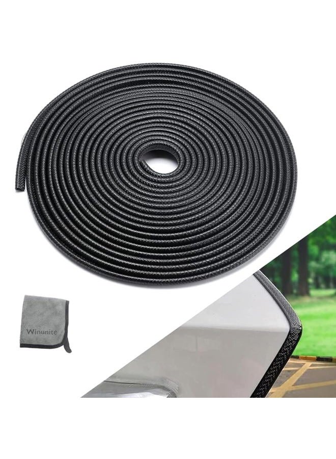Winunite Car Door Edge Guards, 32.8Ft(10M) No Glue Universal Fit U Shape Rubber Edge Trim Car Door Protector Automotive Door Entry Guard Automotive Trim Car Door Edge Protector for Trucks Sedans SUV - Image 1