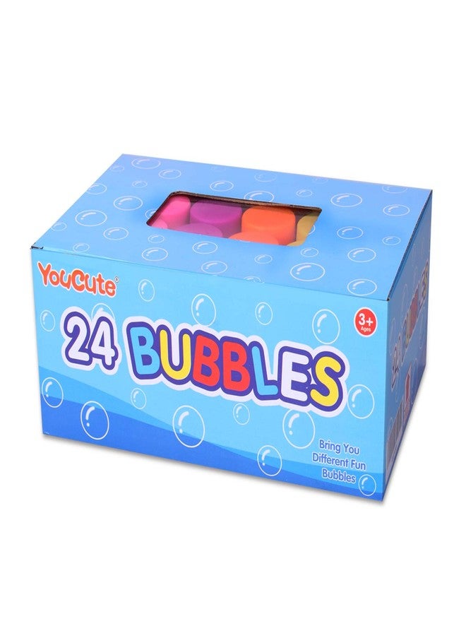 YouCute Bubbles 24 Pack Party Favor for Kids Bulk Bubble Solution Blowing Wand 2 Dozen Party Supplies Outdoor Toys Wedding Party Christmas Celebration Birthday Fun Gift - Image 3