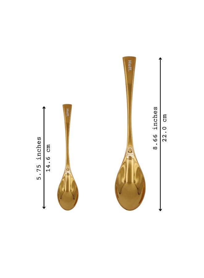 Heff Large Quenelle Spoon (Glossy Gold) - Image 2