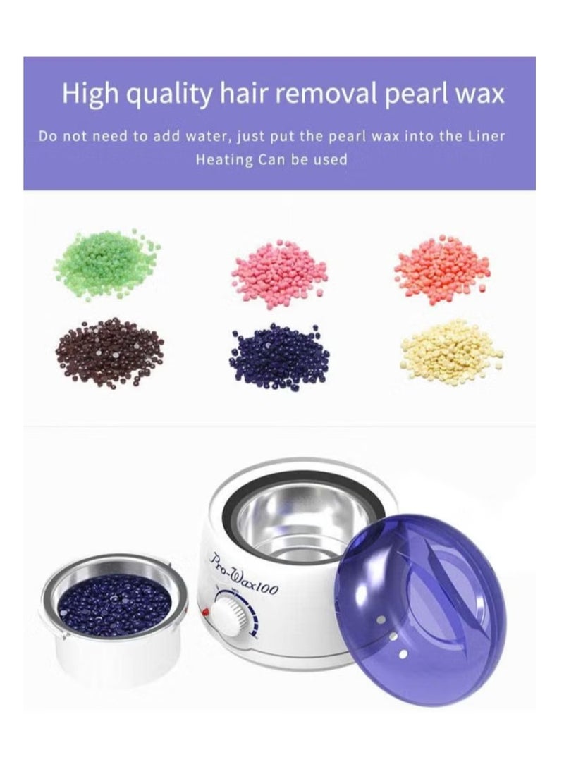 Prowax 100 Professional Wax Warmer With 6 Flavors Hard Wax Beans And 10 Pieces Wooden Stick ( Beans Color May Vary ) - Image 2