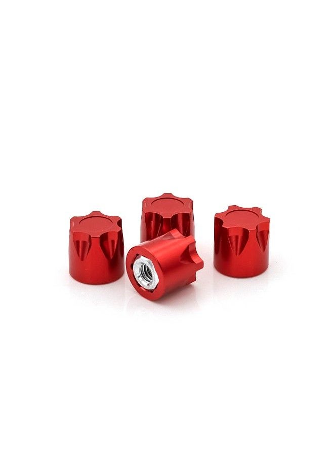 Generic - 4PCS Aluminium Wheel Rim Center Cap M4 Nut Replacement for TRAX4 TRAX6 SCX10 90046 Redcat Gen8 Tamiya MST CFX VS4-10 1/10 Remote Control Crawler - Image 1
