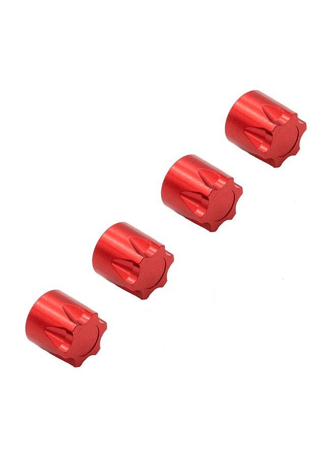 Generic - 4PCS Aluminium Wheel Rim Center Cap M4 Nut Replacement for TRAX4 TRAX6 SCX10 90046 Redcat Gen8 Tamiya MST CFX VS4-10 1/10 Remote Control Crawler - Image 1
