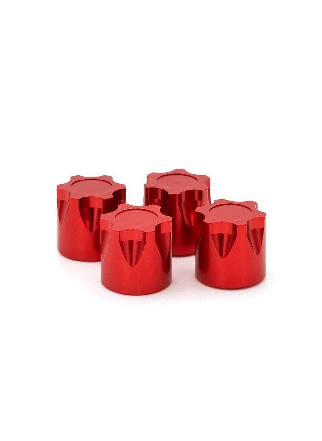 Generic - 4PCS Aluminium Wheel Rim Center Cap M4 Nut Replacement for TRAX4 TRAX6 SCX10 90046 Redcat Gen8 Tamiya MST CFX VS4-10 1/10 Remote Control Crawler - Image 1