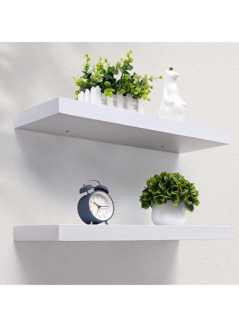 DubaiGallery Floating Shelves, Wall Mounted Shelves for Wall Decor, Modern Picture Ledge Shelf with Lip for Wall Storage Nursery, Bedroom, Living Room, Bathroom  - Image 2