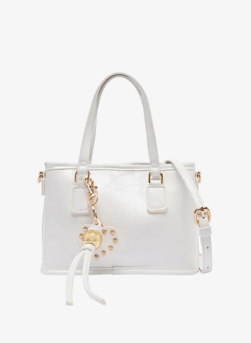 Flora Bella By Shoexpress Textured Tote Bag With Detachable Strap