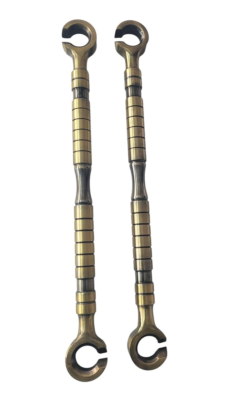 nooks Stainless Steel saliya 16mm Hook and Ceiling Rod heavt Duty Hanging Accessories Set in PVD Coating Antique Brass Finishing for Swings and jhula for Indoor Outdoor pcs of 4 Set - Image 5