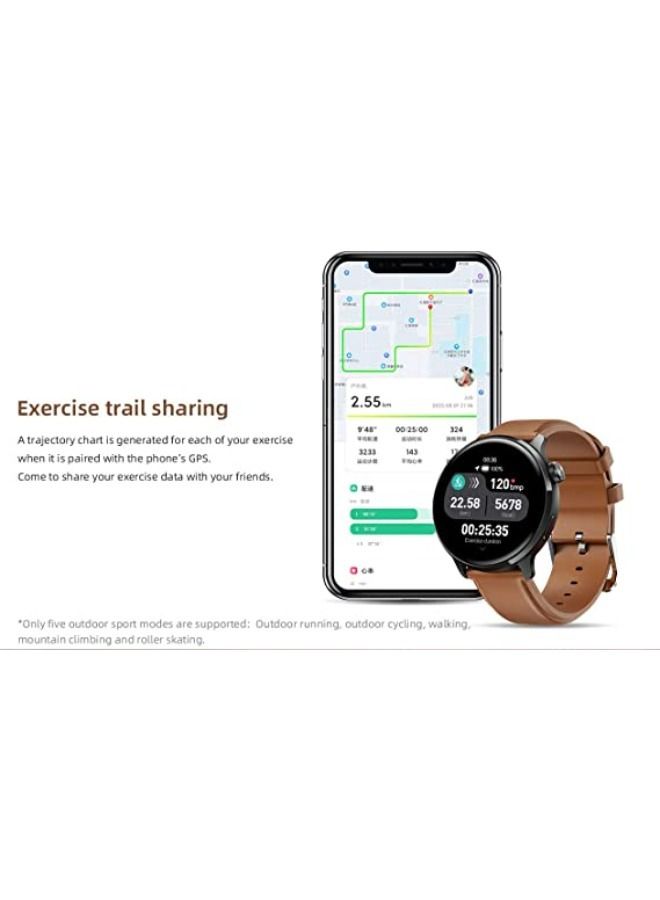 Mibro Lite 2 Smart Watch 1.3-inch AMOLED HD Display Metal Body With Bluetooth Call Dual Core Chip Intelligent Health Monitoring 60 Sports Mode 12Days Battery Life 2ATM Waterproof - Tarnish - Image 5