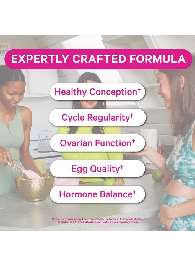 Pink Stork Fertility Supplements for Women - Prenatal Multivitamin with Ovulation, Conception, & Hormone Balance Support - 17 Vitamins & Inositol, Ashwagandha, & Vitex - 60 Capsules - Image 2