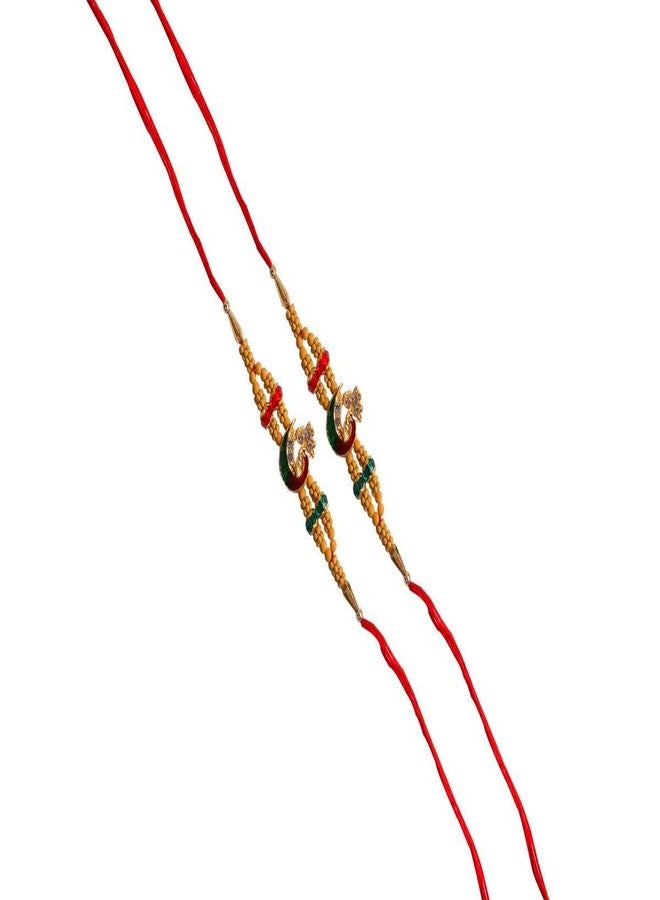 SUNINOW Designer Peacock Rakhi(Pack of 2)