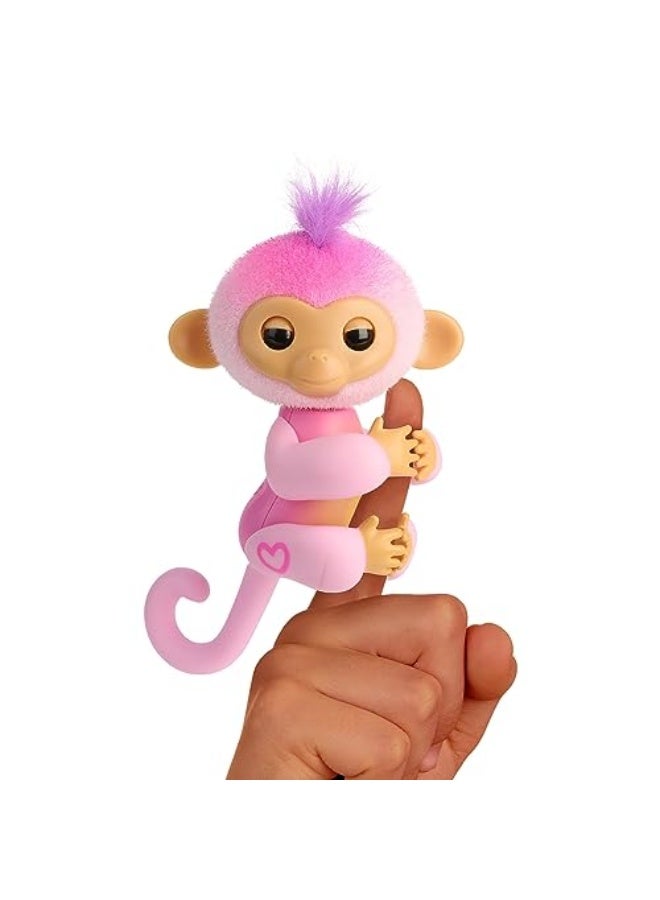 Fingerlings Fingerlings 2023 New Interactive Baby Monkey Reacts to Touch 70 Sounds Reactions Harmony Pink 