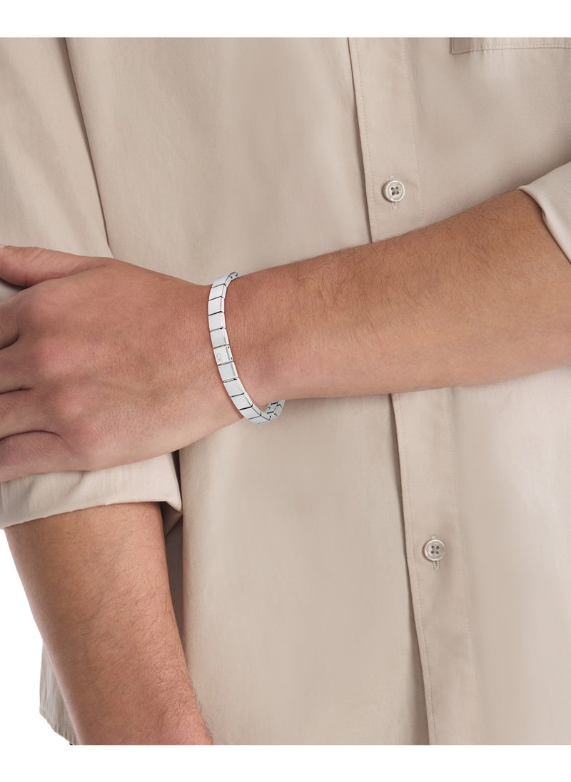 CALVIN KLEIN - Calvin Klein Men's Silver Link Bracelets - 35000488 - Image 1
