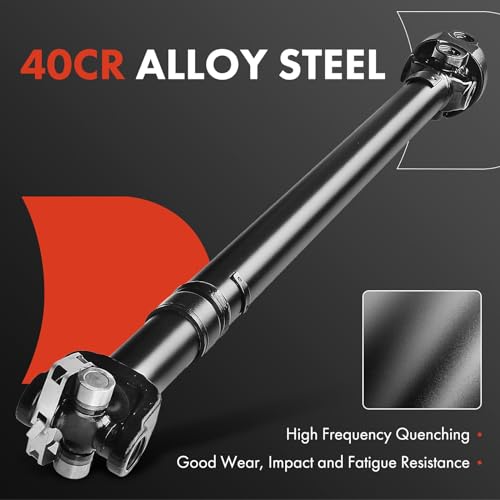 A-Premium Front Complete Drive Shaft Prop Shaft Driveshaft Assembly Compatible with 2003-2006 Jeep Wrangler 2003 2004 2005 2006 L4 2.4L, [4WD, Manual Transmission], Replace# 52853402AB, 52853402AD - Image 2