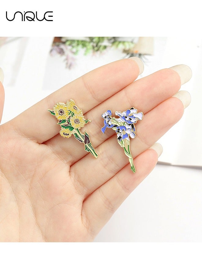 يونيك بروش - بروش عباد الشمس - دبوس السوسن - أزياء بسيطة - البلوزات ، سترات القمصان ، إكسسوارات حقيبة الظهر ، الحرف اليدوية DIY - Image 4