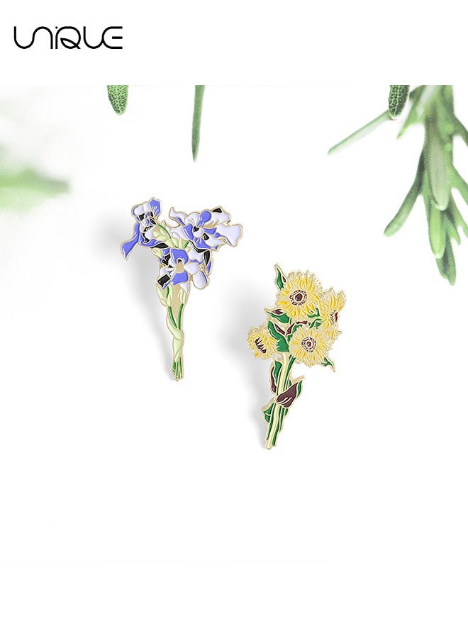 يونيك بروش - بروش عباد الشمس - دبوس السوسن - أزياء بسيطة - البلوزات ، سترات القمصان ، إكسسوارات حقيبة الظهر ، الحرف اليدوية DIY - Image 5