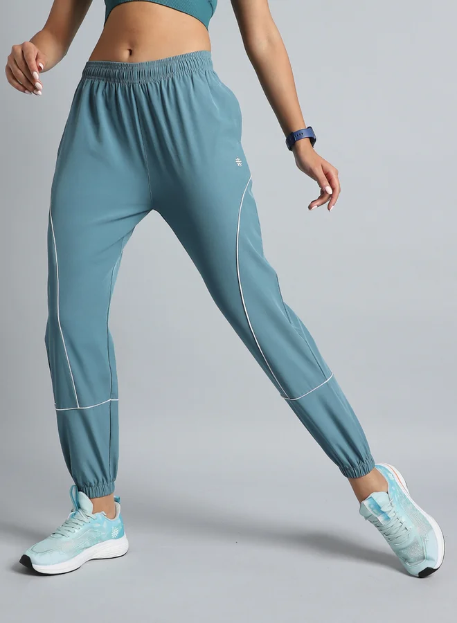 كالت بنطلون رياضي نسائي للرقص باللون الأخضر المزرق