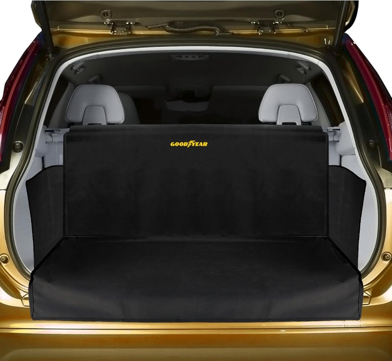 GOODYEAR, Water Resistant Cargo Liner Trunk Mat, Dirt Protector Cover, Fit Most SUVs, Durable and Heavy Duty, Easy Installation, Size: 67” X 61.5”, Made Only from Tough Materials - Image 1