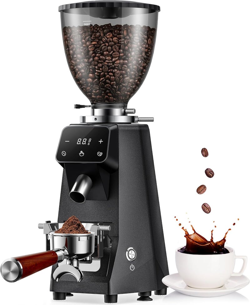 ibsun 64mm Burr Coffee Grinder for Espresso, Electric Coffee Grinder with 100 Grind Settings, 17.6oz Hopper, Anti-Static, Die-Cast Aluminum Housing - Image 1