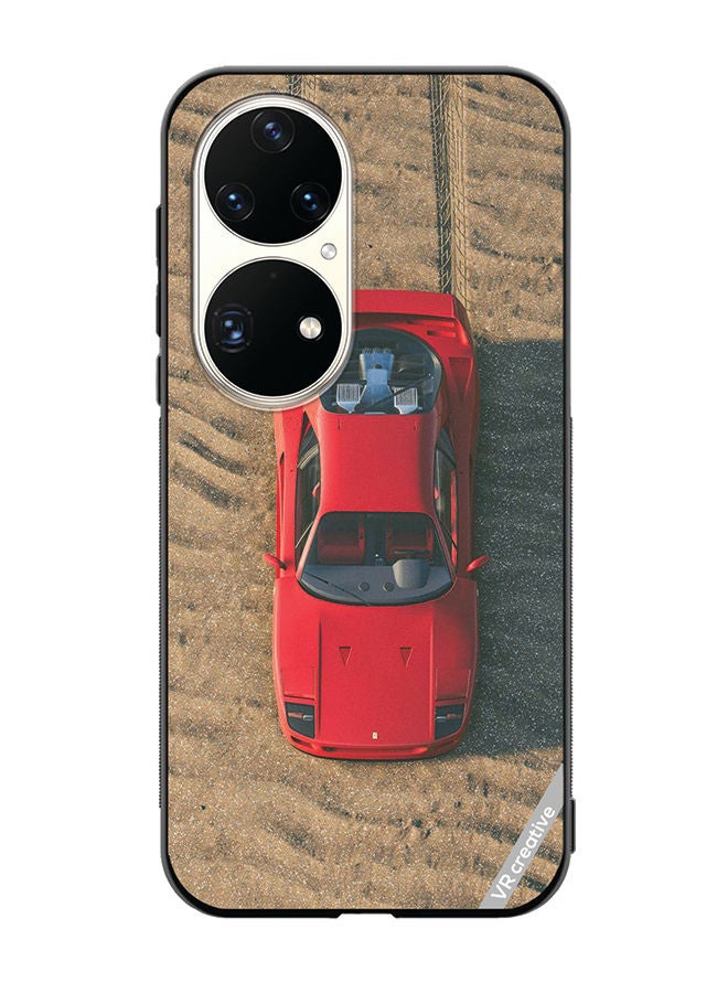 VR CREATIVE Protective Case Cover For Huawei P50 Pro Ferrari Design Multicolour - Image 1