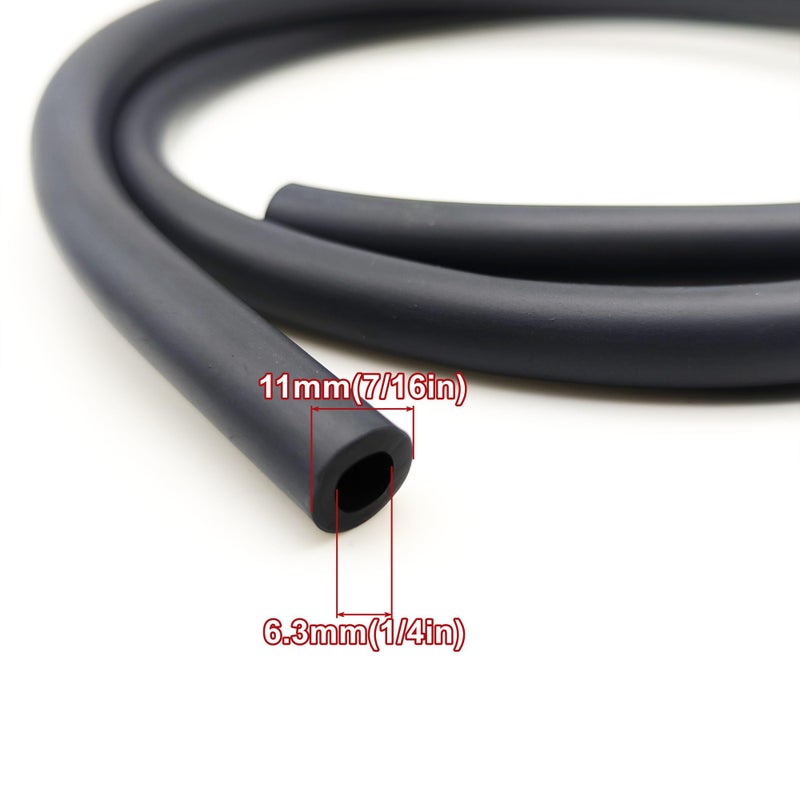 Strongthium 3/16 & 1/4 Gas Fuel Line Hose Set 2 Size Rubber Gas Tube with 12 Pcs Clamps for Lawn Mowers ATV Go-carts Mini Bikes 196cc 212cc 6.5hp 5.5hp 8hp 9hp 11hp 13hp Small Engines Generators - Image 4