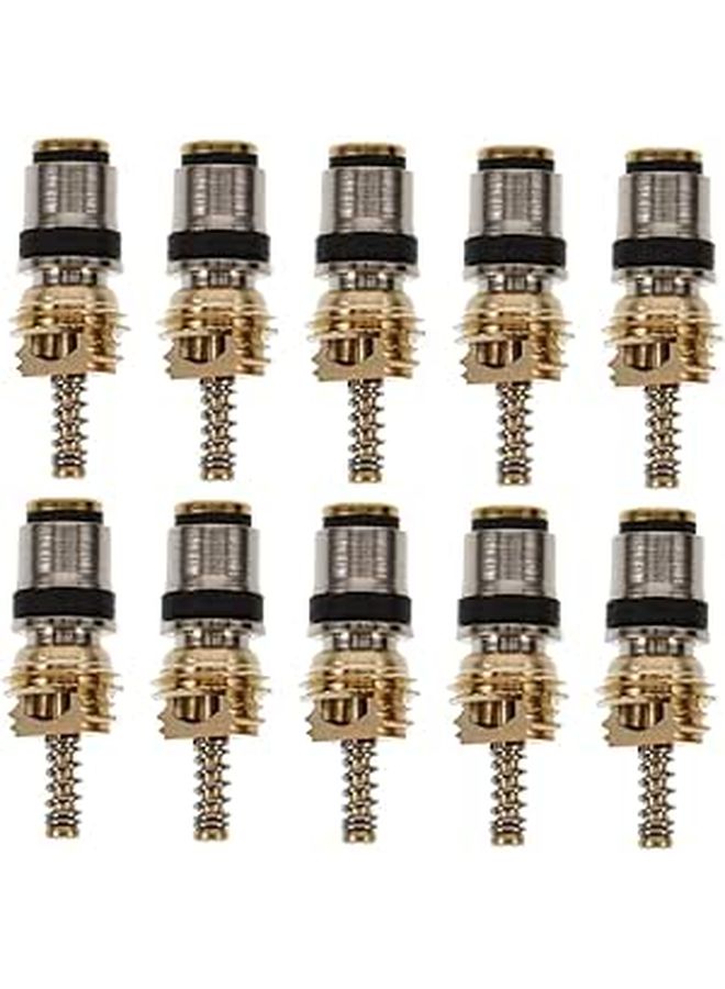 Car Ac Valve Core Needle Set 10pcs For R134a High Low Pressure Replacement - Image 1