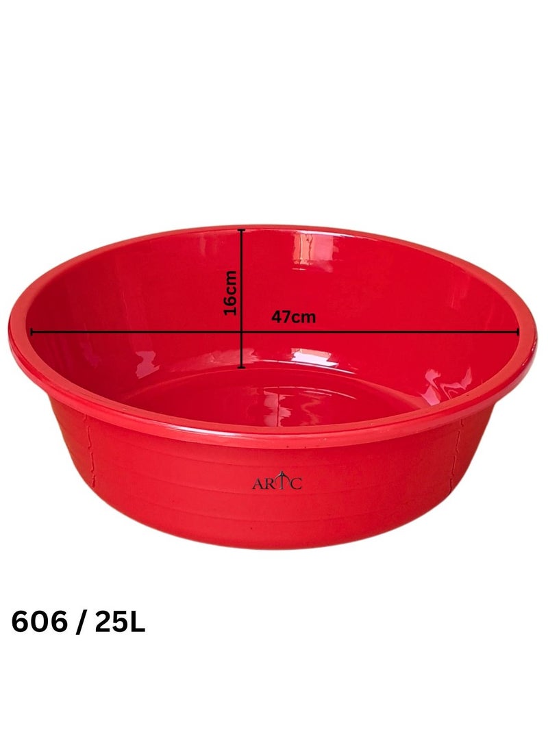 اي ار تي سي حوض استحمام أطفال دائري عالي الجودة من ARTC باللون الأحمر - Image 2